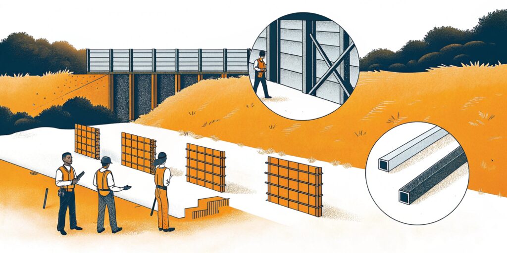 soldier pile and lagging wall design