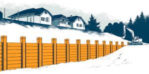 lagging panel wall construction