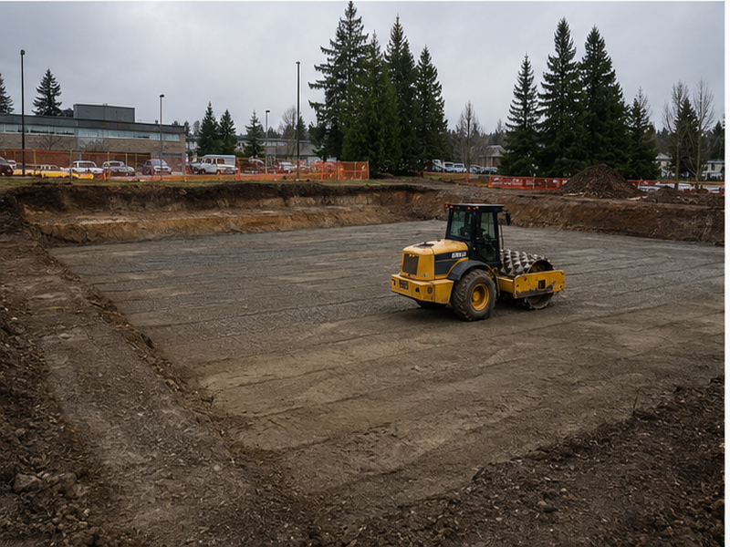 Commercial Land Clearing & Site Prep in Federal Way — Compaction & subgrade