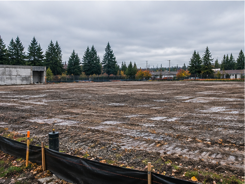 Demolition Site — Cleared pad