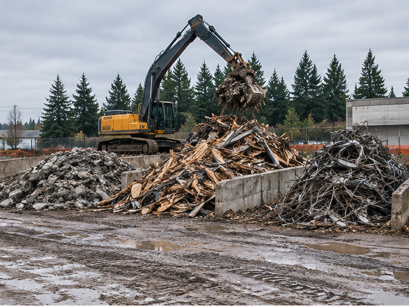 Demolition Site — Debris sort