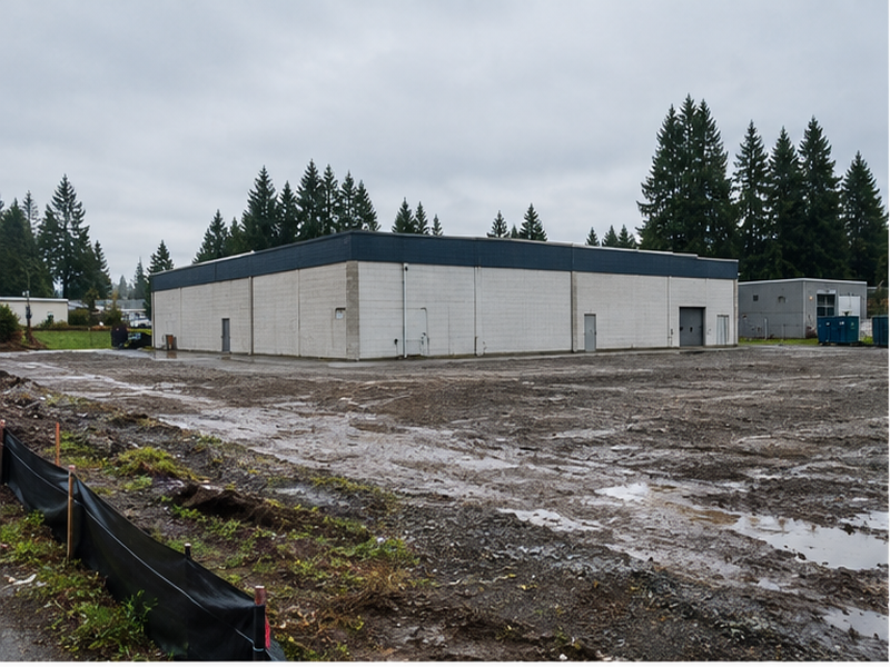 Demolition Site — Structure standing