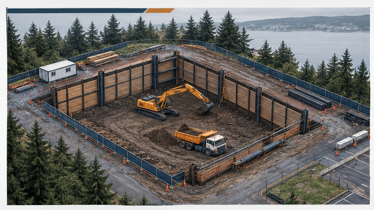 Deep Excavation Shoring System — deep excavation shoring system