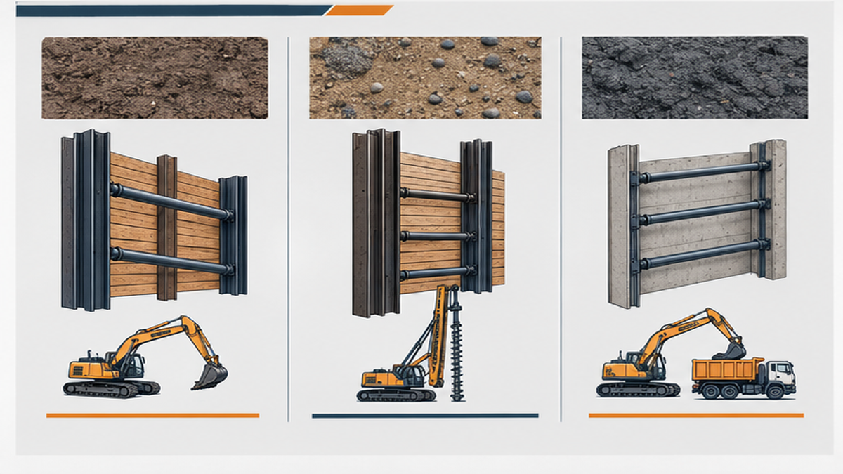 Choosing the Right Shoring Method — deep excavation shoring system
