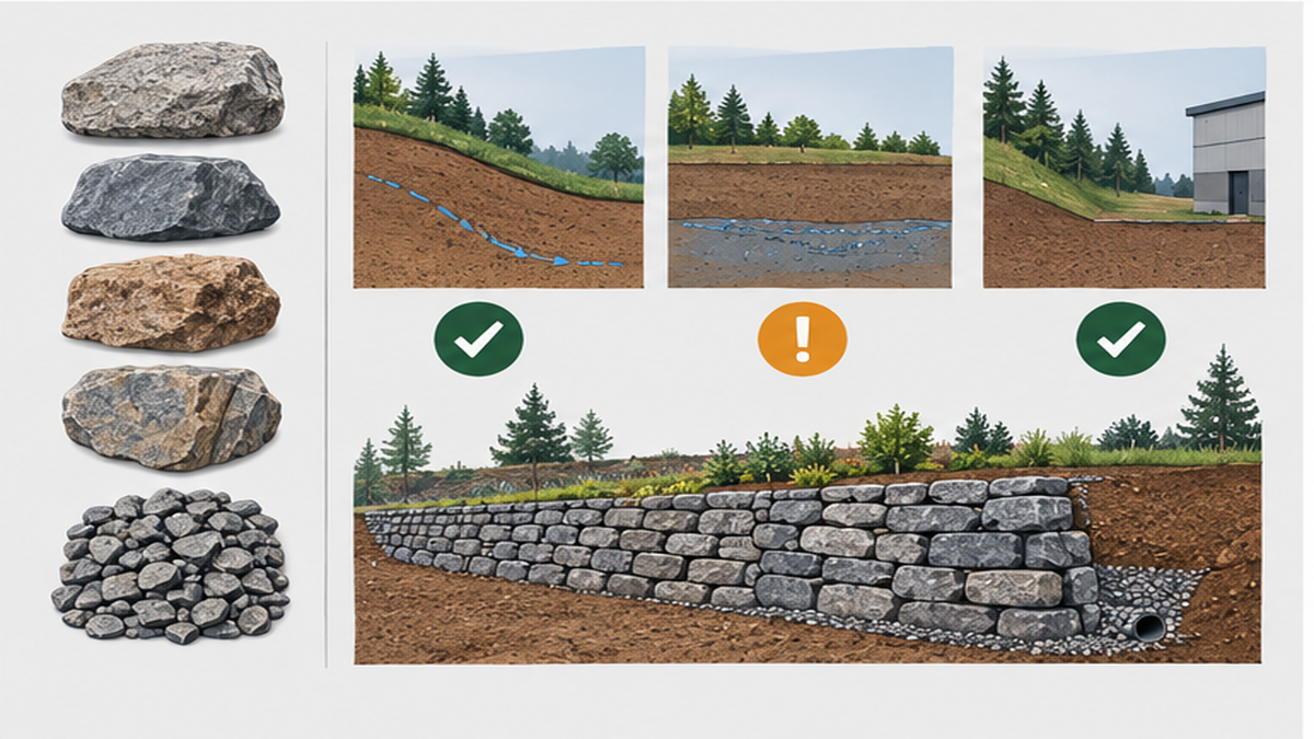Choosing the Right Retaining Method for Your Site — dry stone wall