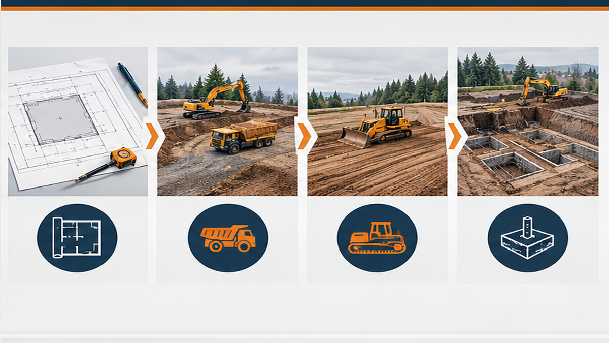 What Happens During Site Preparation — grading and site preparation